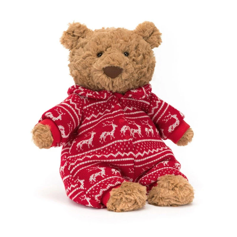 Jellycat Bartholomew Bear Winter Pyjamas 3 Jellycat Bartholomew Bear Winter Pyjamas