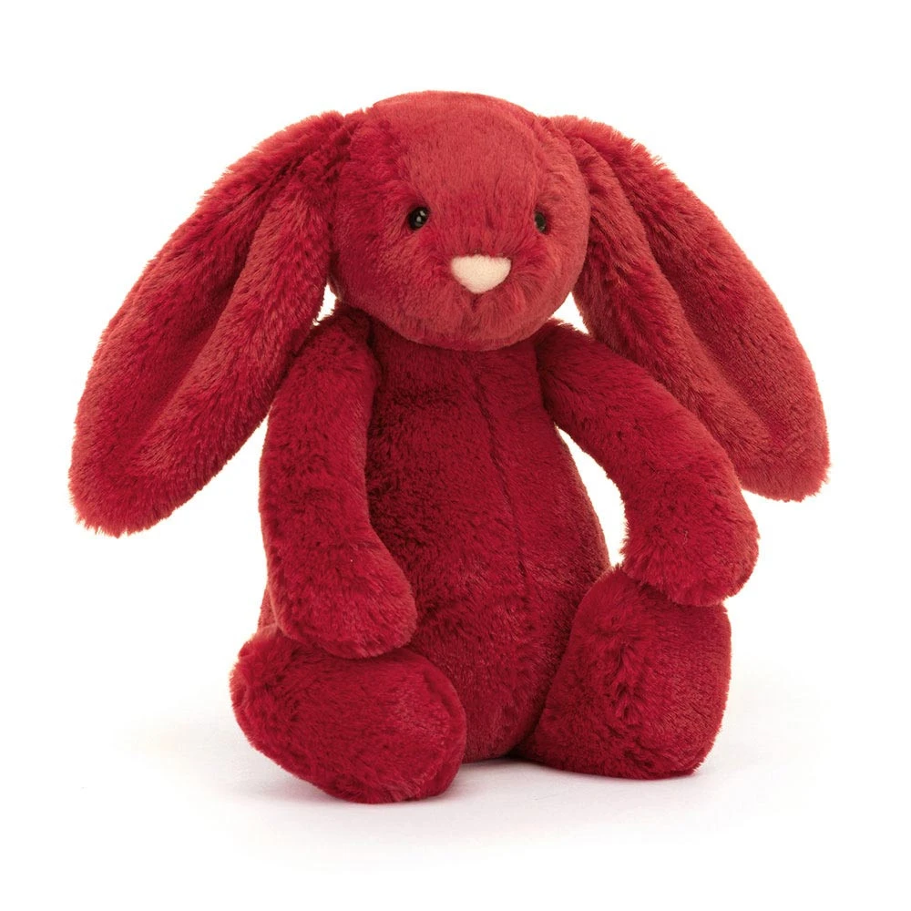 Jellycat Little Bashful Cranberry Bunny 18cm X 9cm X 8cm 3 Jellycat Little Bashful Cranberry Bunny 18cm X 9cm X 8cm