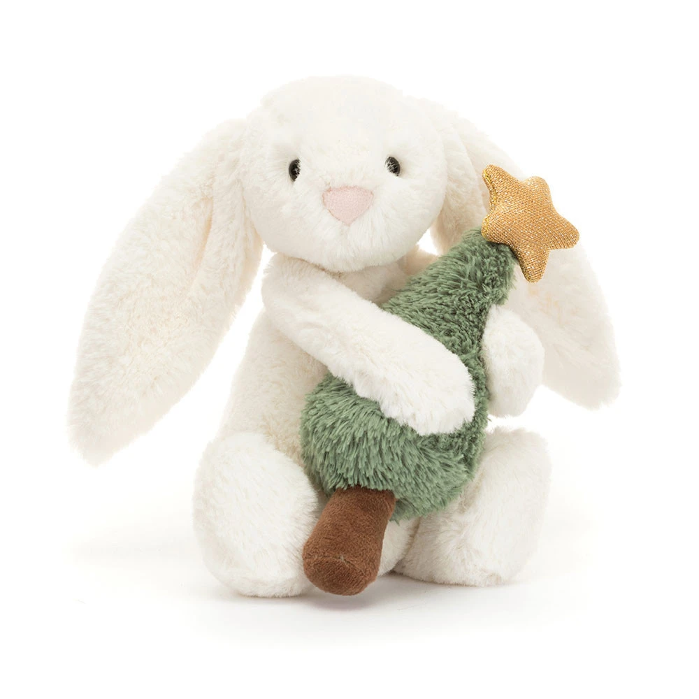 Jellycat Bashful Bunny With Christmas Tree 18 X 9 X 8 Cm 3 Jellycat Bashful Bunny With Christmas Tree 18 X 9 X 8 Cm