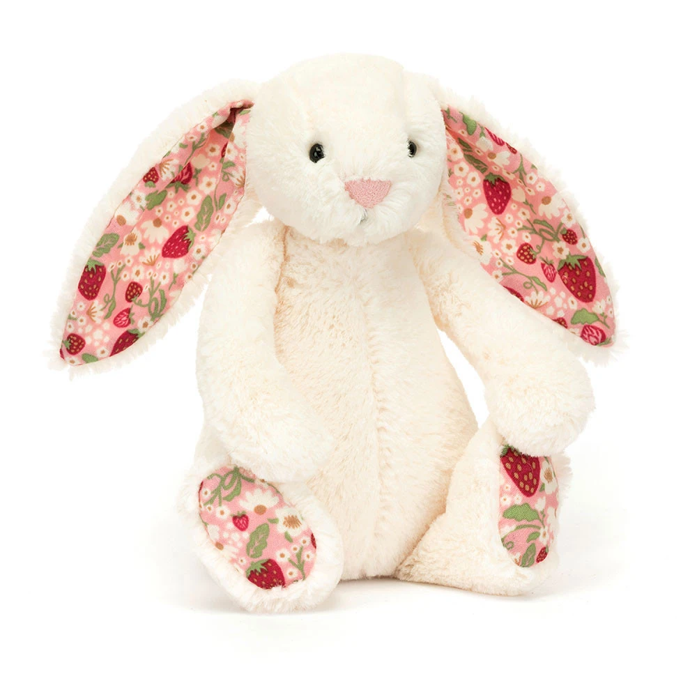 Jellycat Blossom Cream Bunny Berry Little 18 X 9 X 8 Cm 3 Jellycat Blossom Cream Bunny Berry Little 18 X 9 X 8 Cm