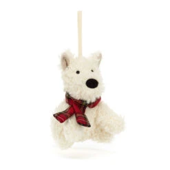 Jellycat Munro Scottie Dog Decoration 11cm X 6cm X 5cm