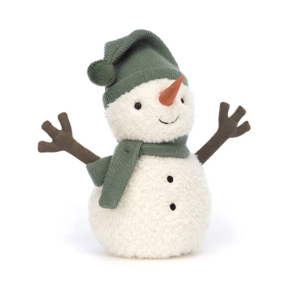 Jellycat Maddy Snowman Large Green 3 Jellycat Maddy Snowman Large Green