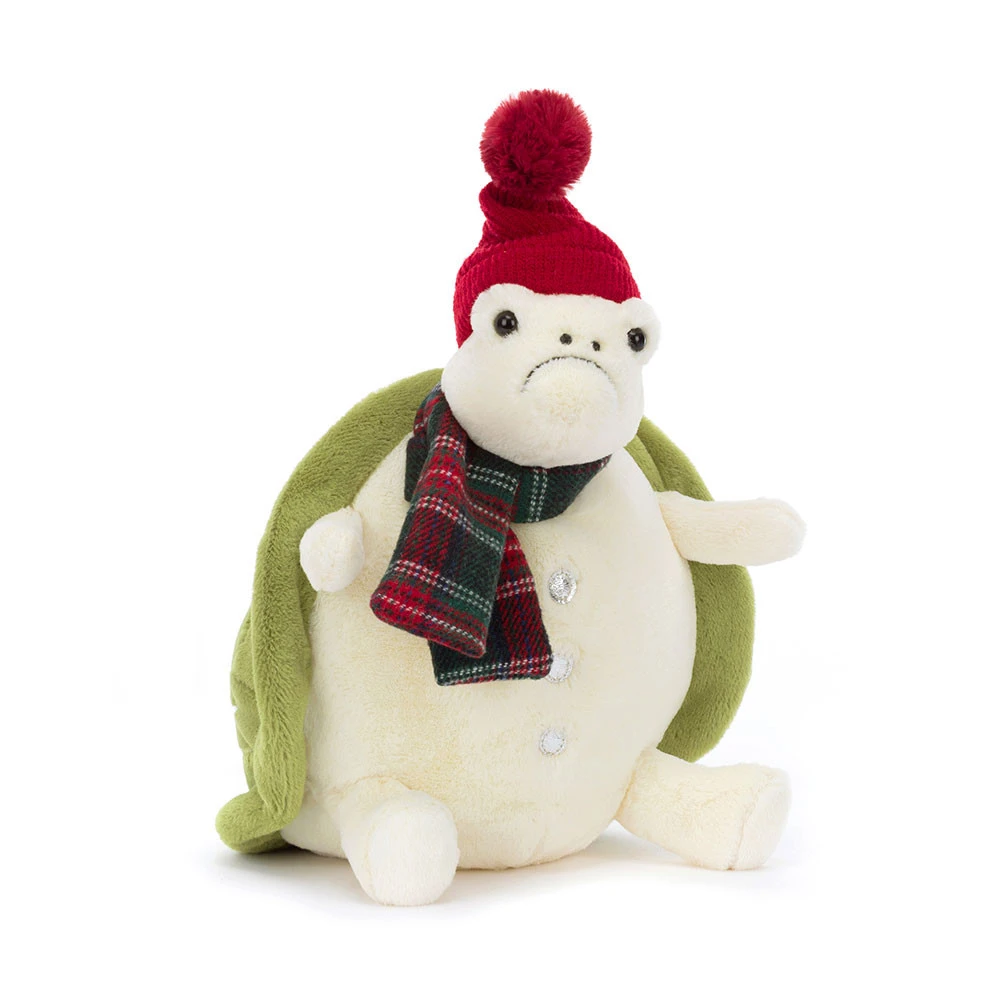 Jellycat Snowman Timmy Turtle 28cm X 20cm X 16cm 3 Jellycat Snowman Timmy Turtle 28cm X 20cm X 16cm