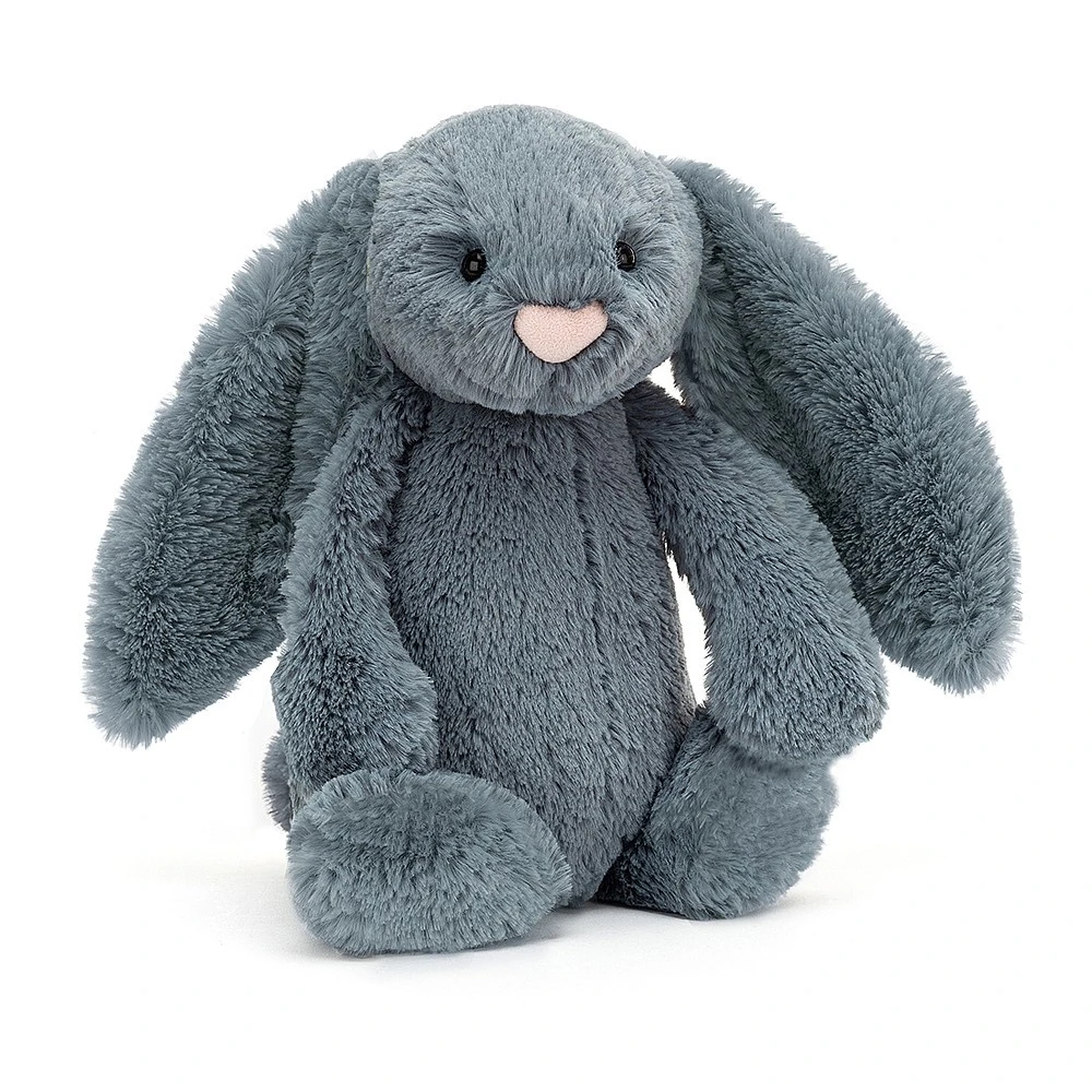 Jellycat Knuffel Konijn Bashful Dusky Blue Bunny Medium 3 Jellycat Knuffel Konijn Bashful Dusky Blue Bunny Medium