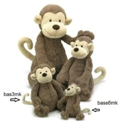 Jellycat Knuffel Aap Bashful Monkey 9 Jellycat Knuffel Aap Bashful Monkey -JELLYCAT Winkel image 312