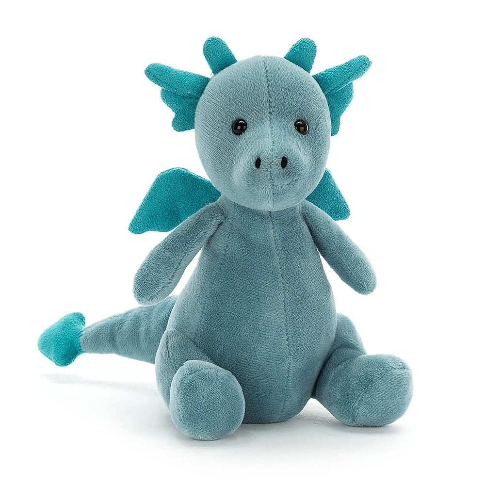 Jellycat Knuffel Draak Little Puff Sapphire 3 Jellycat Knuffel Draak Little Puff Sapphire
