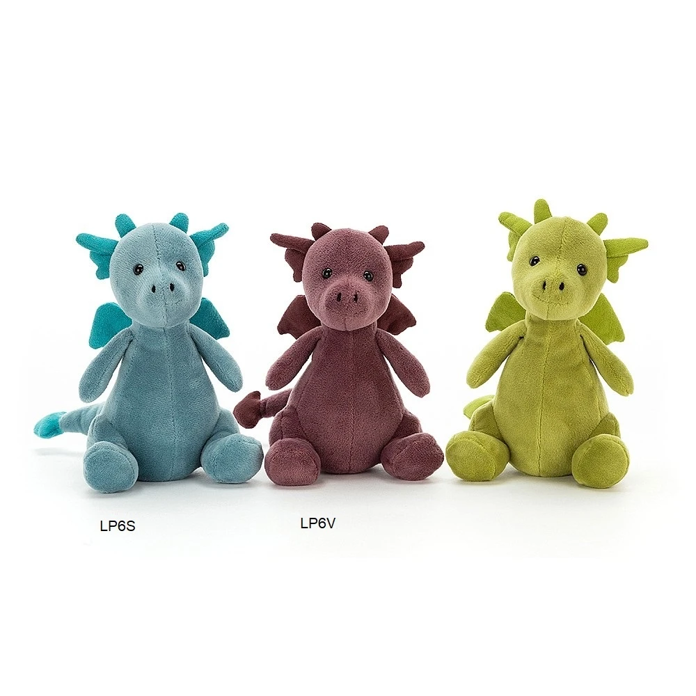 Jellycat Knuffel Draak Little Puff Sapphire 4 Jellycat Knuffel Draak Little Puff Sapphire - Afbeelding 2