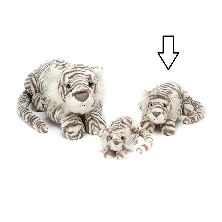 Jellycat Knuffel Tijger Sacha Snow 4 Jellycat Knuffel Tijger Sacha Snow - Afbeelding 2
