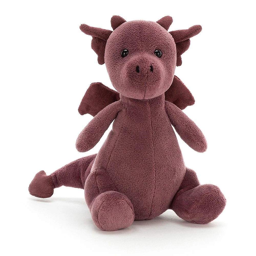 Jellycat Knuffel Draak Little Puff Violet 3 Jellycat Knuffel Draak Little Puff Violet