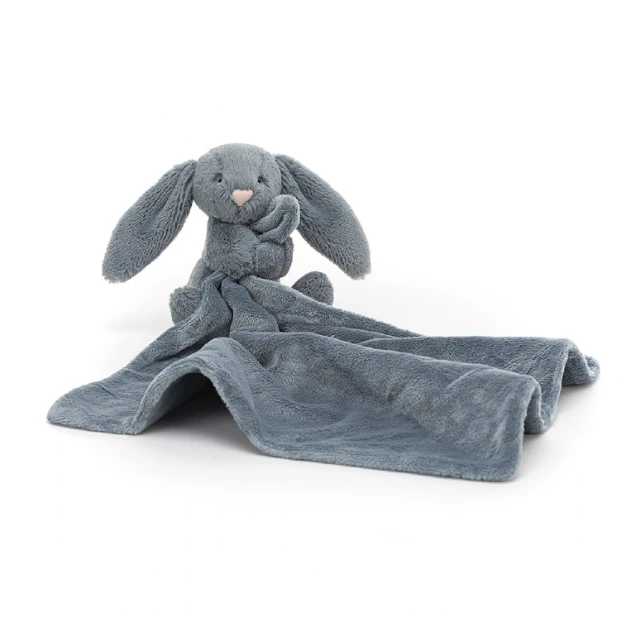JELLYCAT BASHFUL DUSKY BLUE BUNNY SOOTHER 3 JELLYCAT BASHFUL DUSKY BLUE BUNNY SOOTHER
