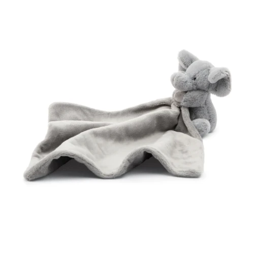 JELLYCAT BASHFUL GREY ELEPHANT SOOTHER 3 JELLYCAT BASHFUL GREY ELEPHANT SOOTHER