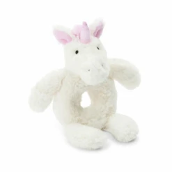 JELLYCAT BASHFUL UNICORN RING RATTLE