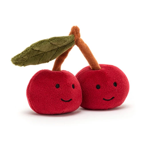 Jellycat Jellycat Knuffels - Fabulous Fruit Cherry, 9cm 3 Jellycat Jellycat Knuffels - Fabulous Fruit Cherry, 9cm