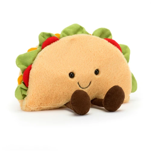 Jellycat Knuffels - Amuseable Taco, 17cm 3 Jellycat Knuffels - Amuseable Taco, 17cm
