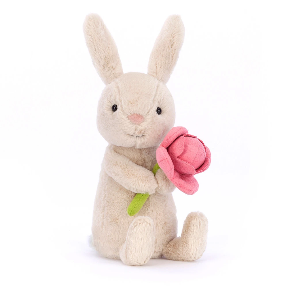 Jellycat Knuffels - Bonnie Bunny With Peony, 15cm 3 Jellycat Knuffels - Bonnie Bunny With Peony, 15cm