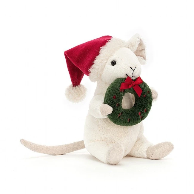 JELLYCAT MERRY MOUSE WREATH 3 JELLYCAT MERRY MOUSE WREATH