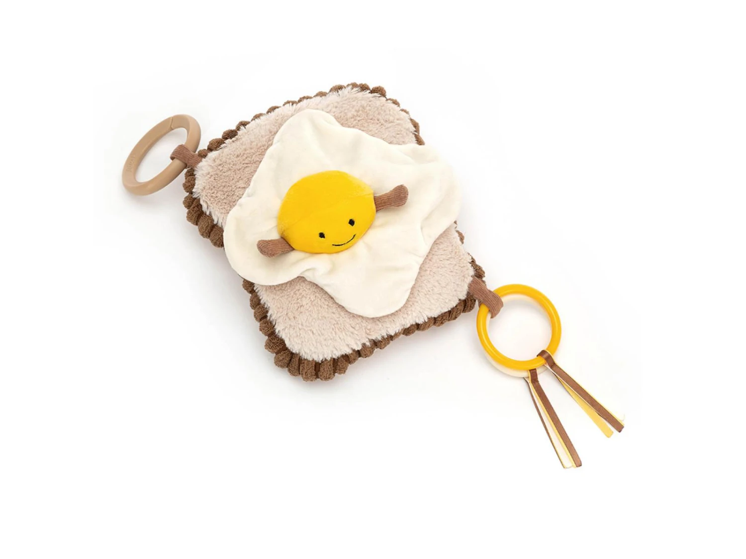 Jellycat Amuseable Egg On Toast Activity Toy 3 Jellycat Amuseable Egg On Toast Activity Toy